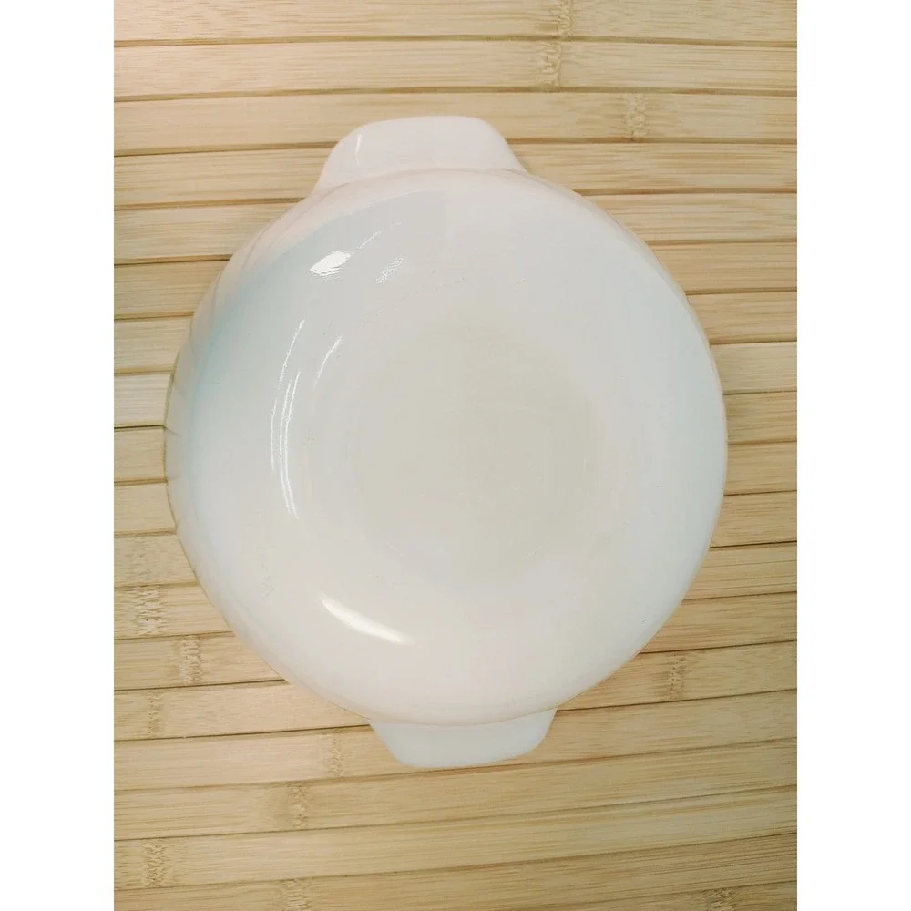 Anchor Hocking Fire-King Meadow Green Milk Glass Mixing Bowl 10.75 Inch Spouted